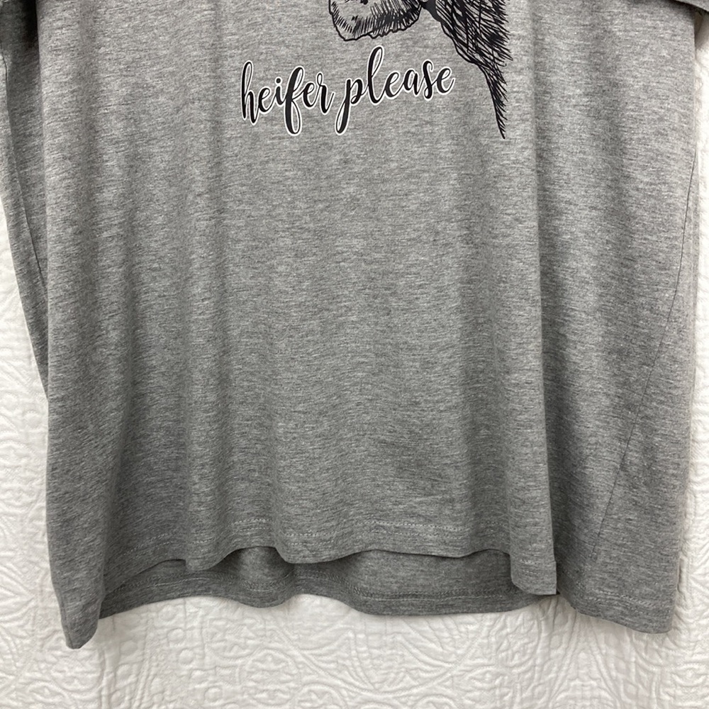 Cotton Heritage Women’s Heifer Please Graphic T-shirt sz XL - Picture 4 of 9